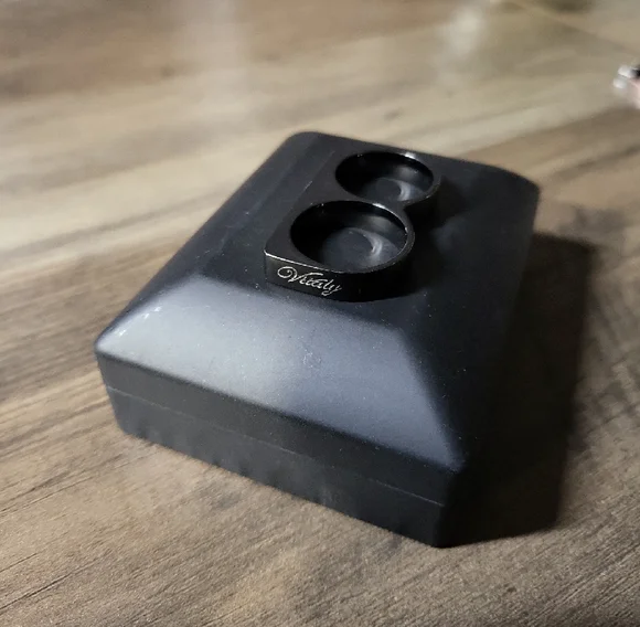 VITALY -  Black Double Finger Ring SIZE 8 And 9 - Picture 5 of 9